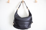 Michael Kors Fulton Large Black Leather Shoulder Bag