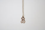 1/20 14KT B Initial Necklace