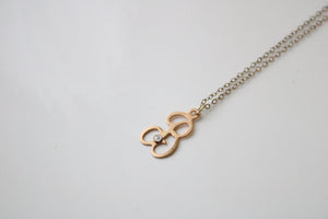 1/20 14KT B Initial Necklace