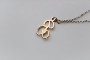 1/20 14KT B Initial Necklace