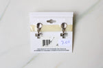 NEW Jillian Michel Silver Cross Clip On Earrings