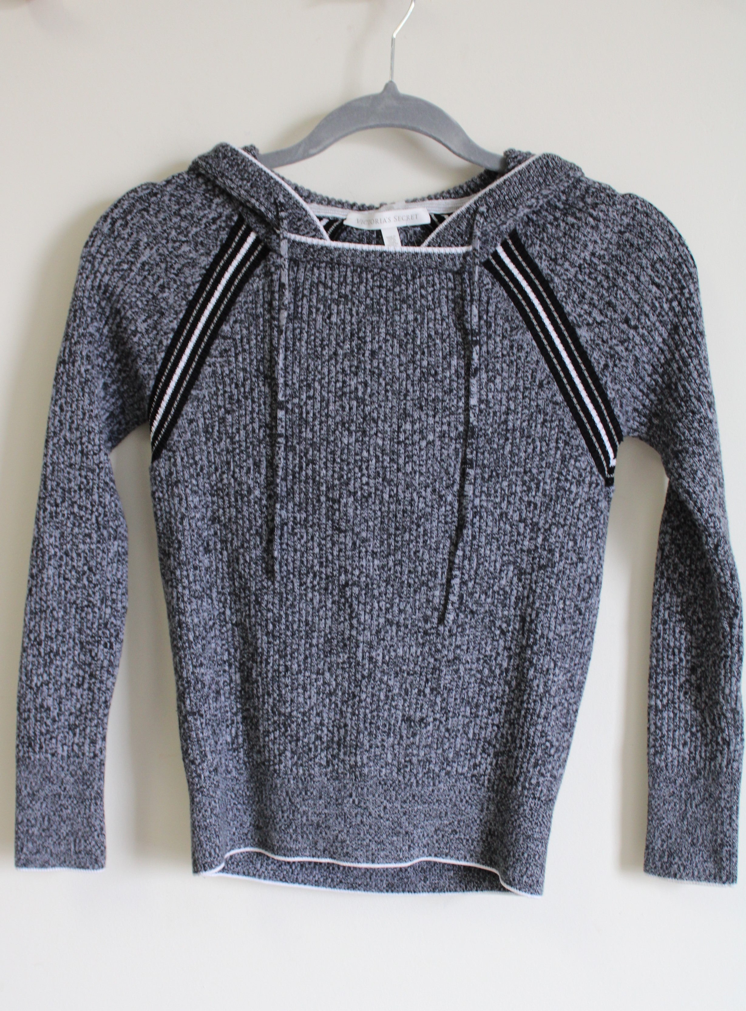 Victoria's Secret Gray Knit Hooded Sweater