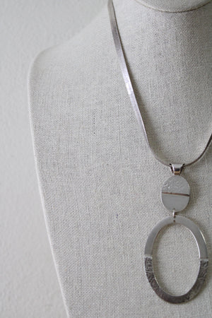 Sterling Silver Statement Necklace