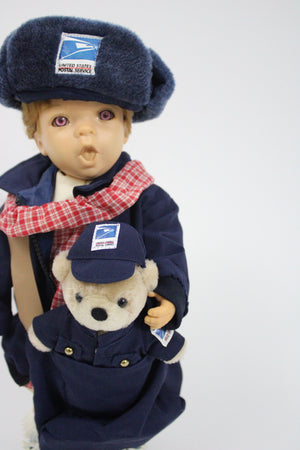 USPS Candi Post Office Carrier Porcelain Doll