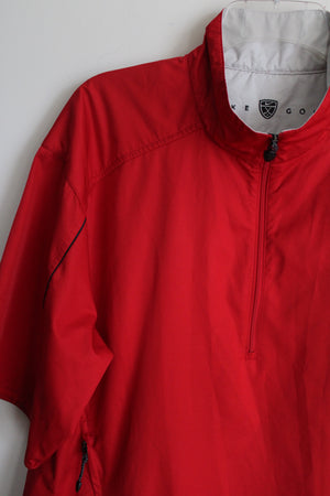 Nike Clima-Fit Red Windbreaker Pullover | M