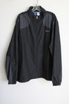 Reebok Black Windbreaker Jacket | XL