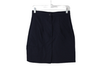 Vintage Wrapper Navy Skirt | 7/8