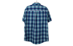 Chaps Blue Plaid Button Down Shirt | L