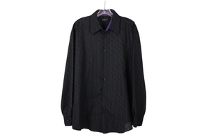 Pronti Black Button Down Shirt | L