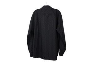 Pronti Black Button Down Shirt | L