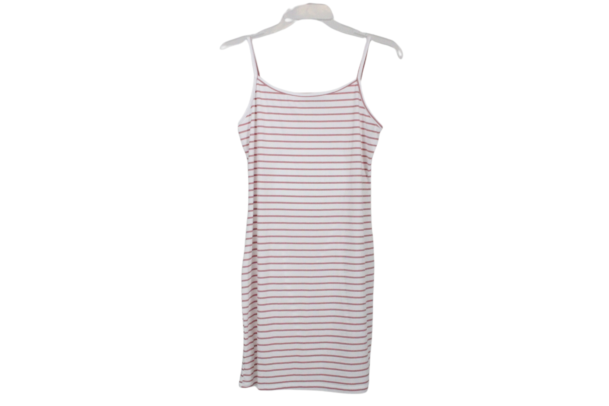 Shein Pink White Striped Dress | M