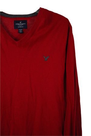 American Eagle Classic Fit Red Sweater | L Tall