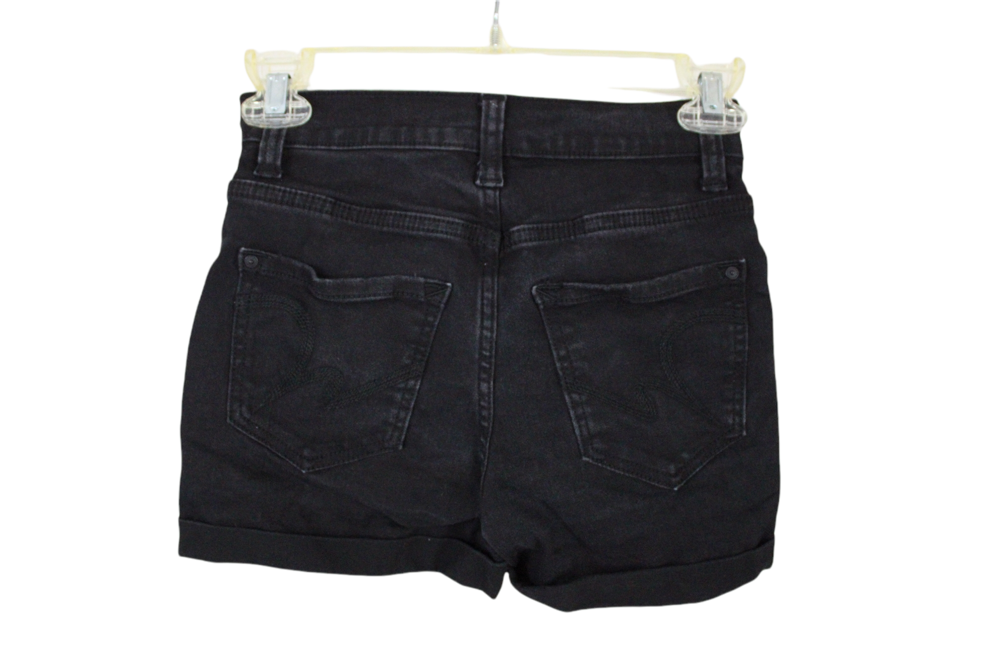 Wallflower The Sassy High Rise Black Denim Shorts