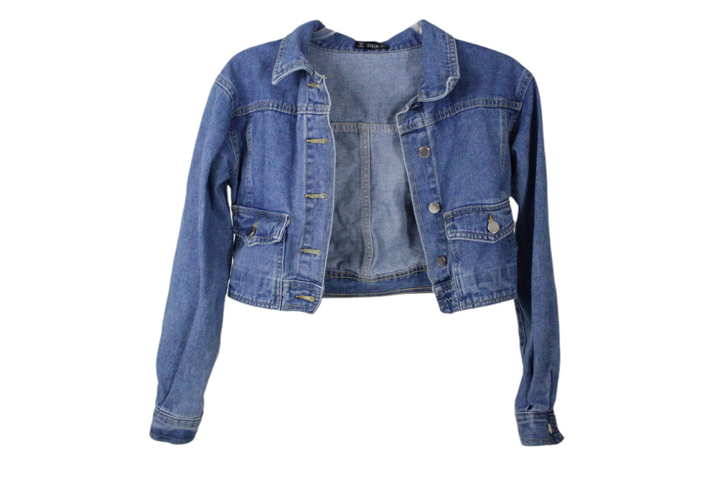 Shein Denim Crop Jacket | S