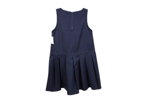 NEW Basic Editions Navy Blue Pleated Uniform Dress | 14 1/2