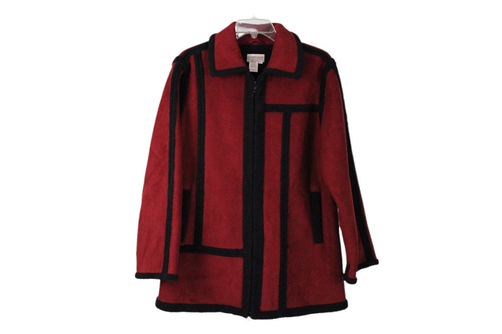 Coldwater Creek Red Suede Jacket | S