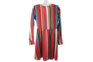 NEW Sandy & Sid Red Striped Dress | S