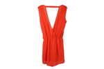 Alya Orange Chiffon Romper | S