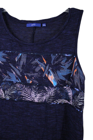 APT.9 Blue Ultra Soft Tank | S