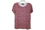 Jones New York Red Blue Floral Top | S