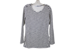 Elsie & Zoey Terry Cloth Striped Top | S/M