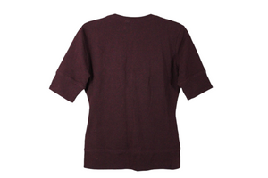 NY&C Sport Burgundy Stretch Sweatshirt Top | S