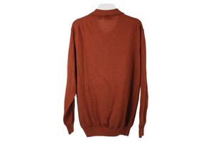 Jos. A. Bank Merino Wool Orange Knit Sweater | XL