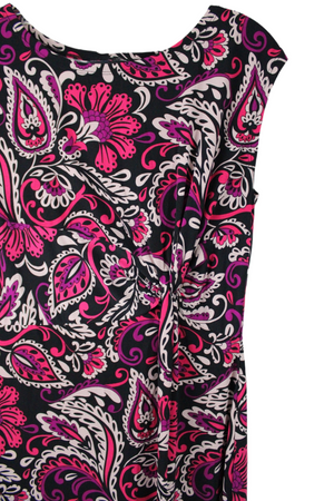 Fashion Bug Pink Paisley Dress | M