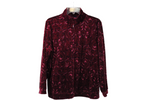 Basic Editions Red Pink Velvet Jacket | L