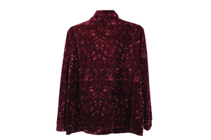 Basic Editions Red Pink Velvet Jacket | L