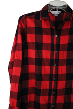 Old Navy Red Plaid Classic Shirt | S