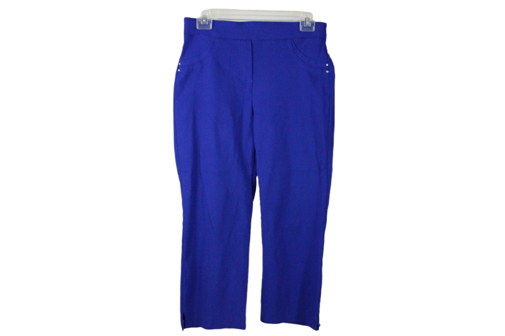 Roz & Ali Blue Stretch Capri | 6