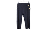 Roz & Ali Navy Striped Ankle Pant | 2