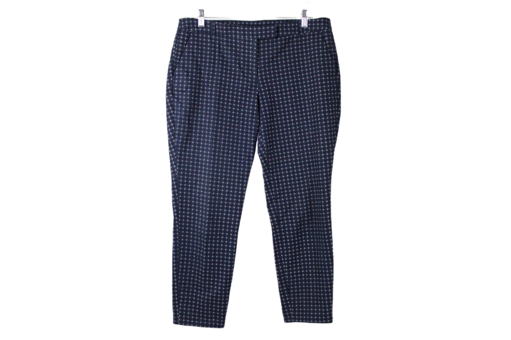 Kenar Navy Blue Pattern Pant | 12