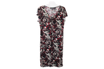 New York & Company Black Red Swirl Dress | XL