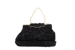 Vintage Black Beaded Mini Bag