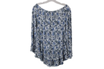 Max Jeans Blue Floral Off-The-Shoulder Top | S