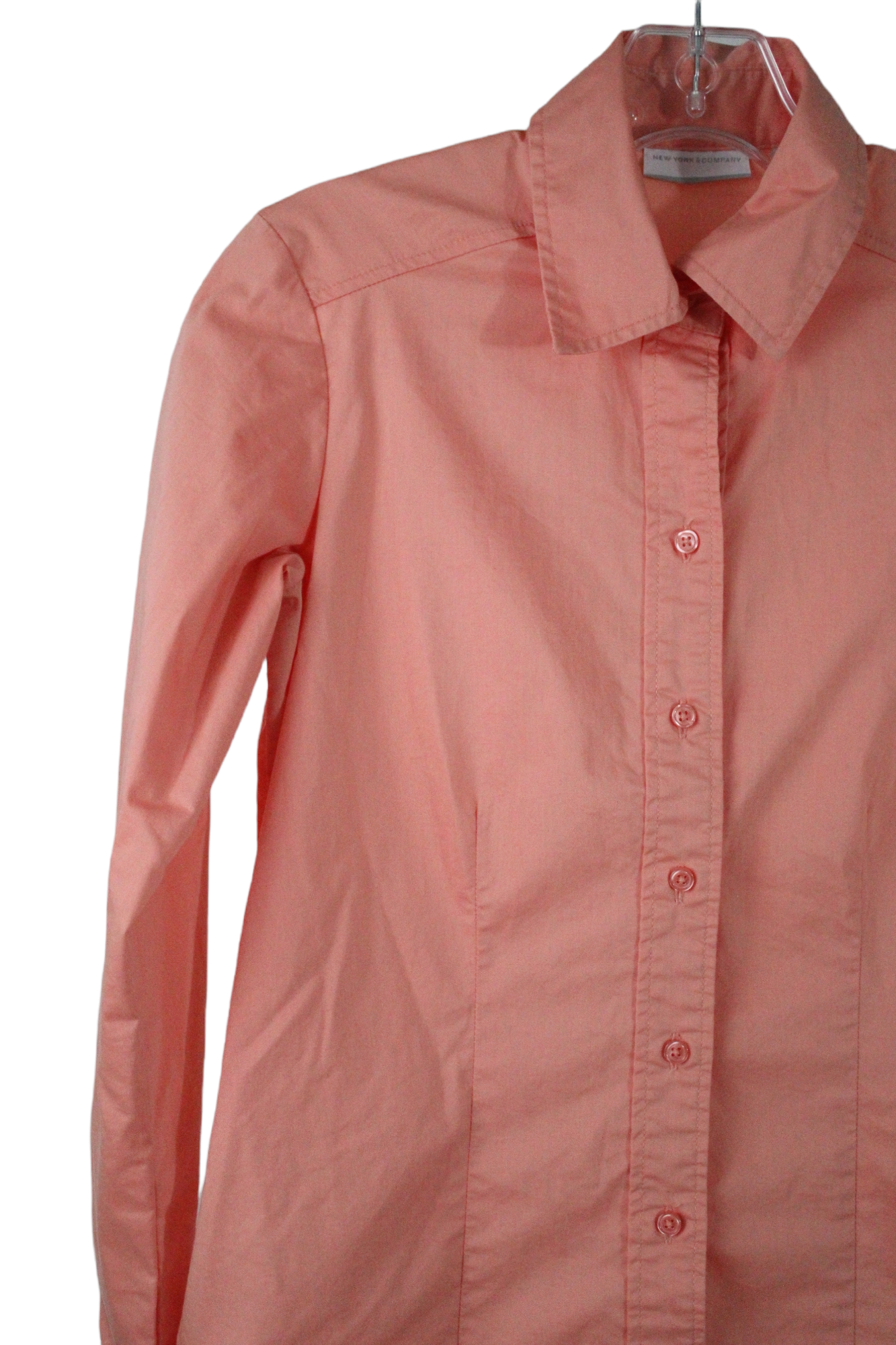 New York & Company Pink Button Down Shirt | XS