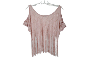 Charlotte Russe Pink Shimmer Top | M