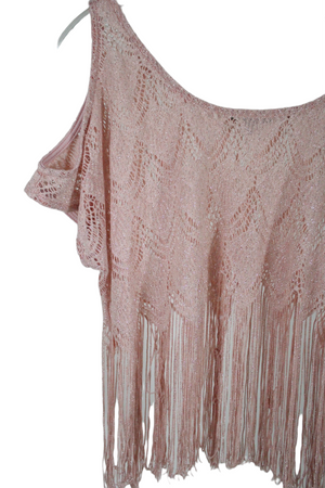 Charlotte Russe Pink Shimmer Top | M