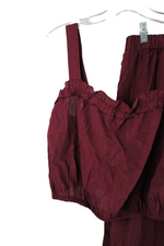 Shein Maroon 2 Piece Set | L