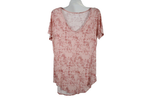 Mudd Pink Snakeskin Tee | L