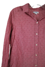 Old Navy Pink Polka Dot Shirt | S