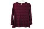 J.Crew Wine Colored Lace Top | M