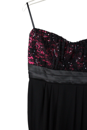 NEW Deb Black Pink Sequin Dress | 3X