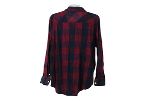 Aeropostale Soft Blue Red Plaid Shirt | M