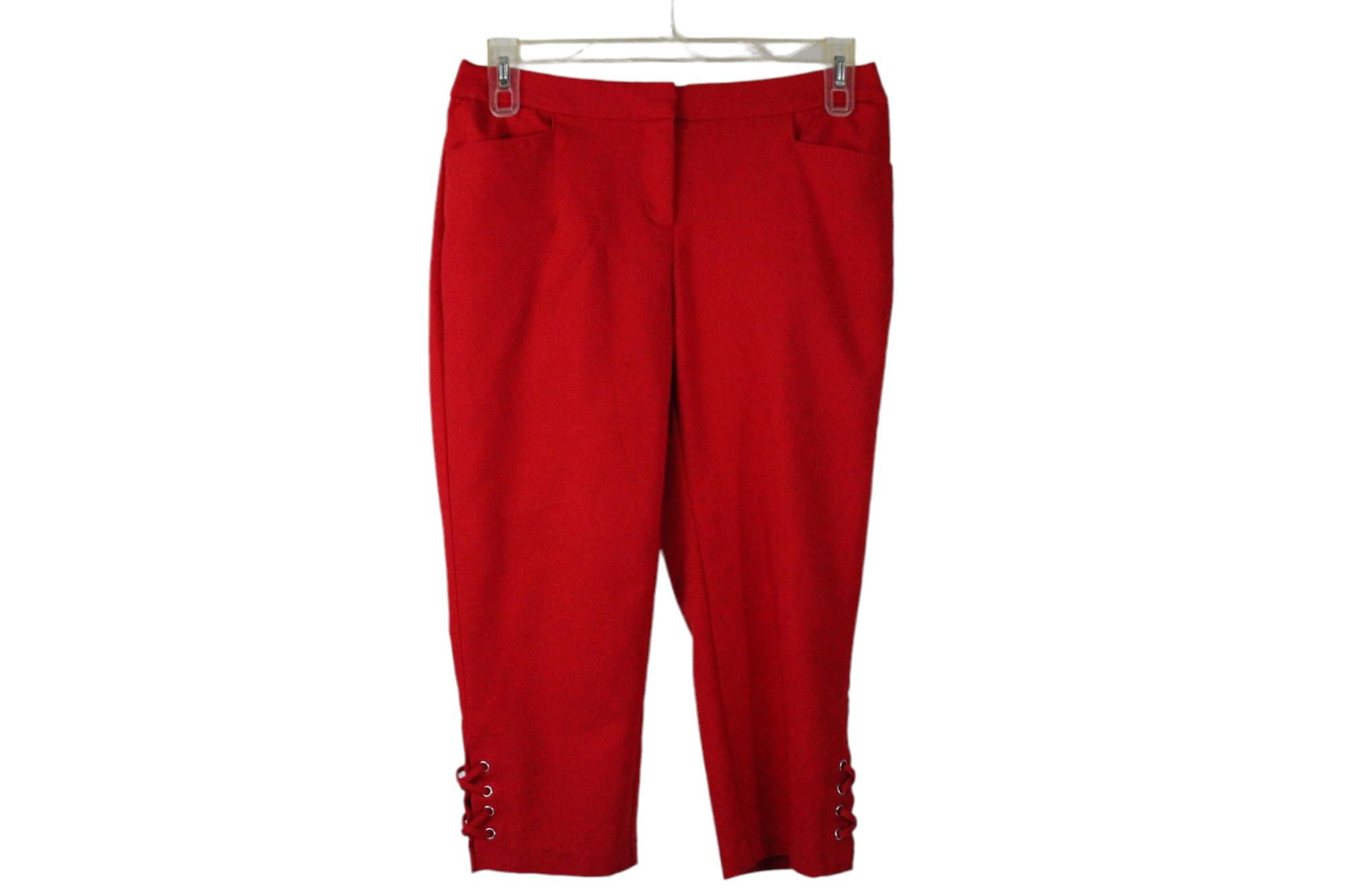 Rafaella Curvy Red Capri Pants | 8