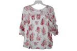 No Boundaries White Floral Blouse | M