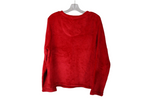 Noire Jasmine Rose Red Fuzzy Top | L