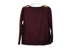 Rafaella Burgundy Sweater | S